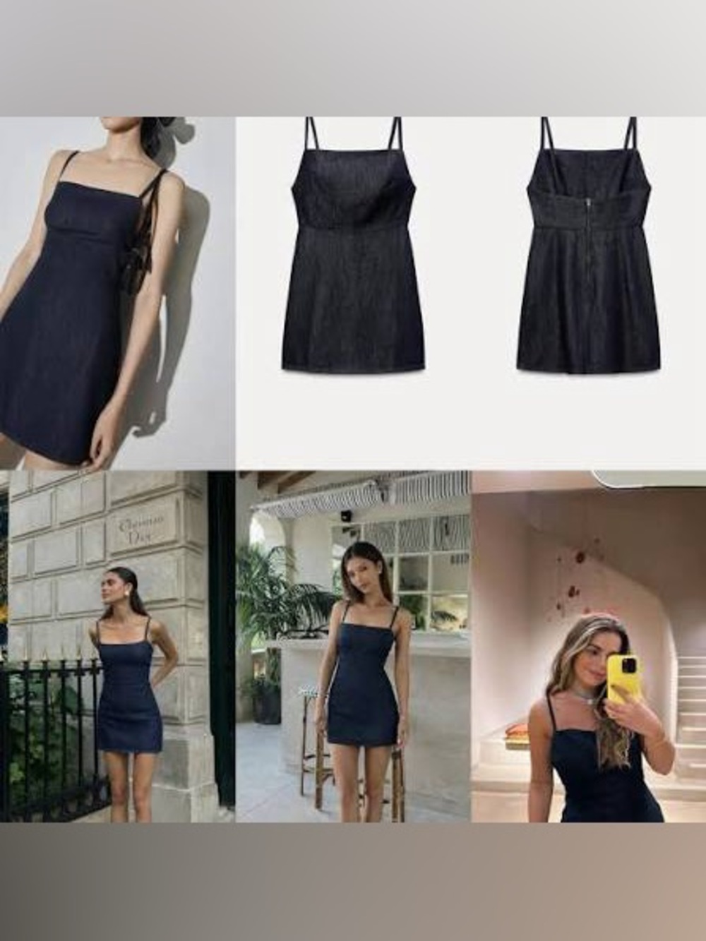 NWT Zara Soft Denim Mini Dress